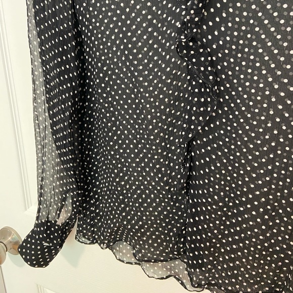 Sezane Capucine Silk Polka Dot Blouse - Picture 8 of 10